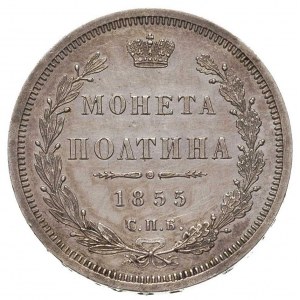 połtina 1855 Petersburg, Bitkin 271, ładny egzemplarz, ...