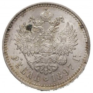 rubel 1897, Bruksela, Kazakow 78, Bitkin 203, ładny egz...