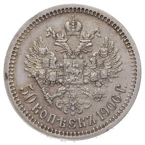50 kopiejek 1906, Petersburg, Kazakow 311, Bitkin 85, r...