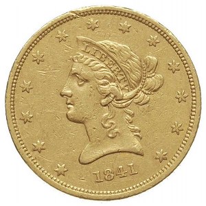 10 dolarów 1841, Filadelfia, Fr. 155, złoto 16.65 g