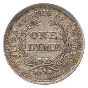 10 centów 1839, Filadelfia, typ \Siedząca Liberty, Yeom...