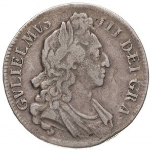 Wilhelm III 1694-1702, korona 1696, Seaby 3470, grafitt...