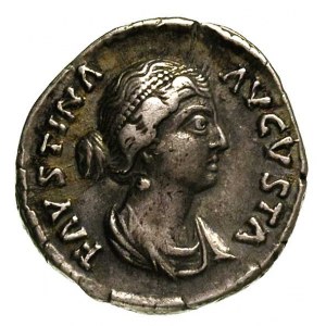 Faustyna Młodsza żona Marka Aureliusza, denar, Aw: Popi...