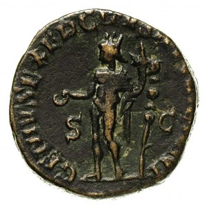 Trajan Decjusz 249-251, as, Aw: Popiersie w prawo, Rw: ...