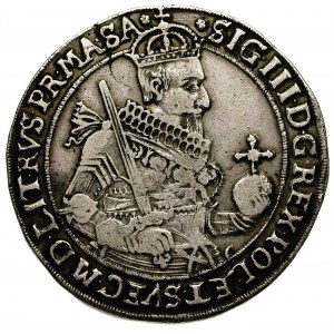 talar 1630, Toruń, odmiana z literami H-L po boku herbu...