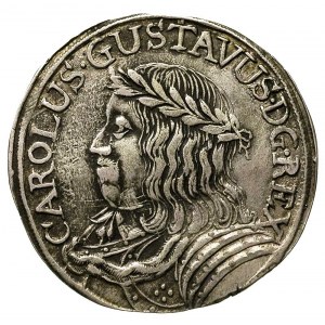 ort bez daty (1656), Toruń, moneta okupacyjna - popiers...