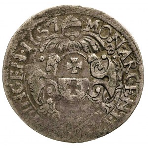 ort 1657, Elbląg, moneta okupacyjna - popiersie Karola ...