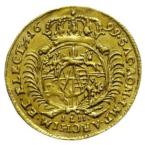 półdukat 1699, Drezno, Merseb. 1422, Fr. 2783, złoto 1....
