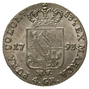 złotówka 1793, Warszawa, Plage 301, justowana