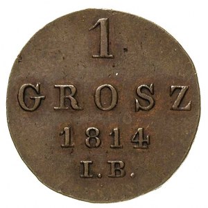 grosz 1814, Warszawa, Plage 74, ładnie zachowany egzemp...
