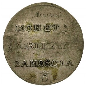 2 złote 1813, Zamość, Plage 123, na awersie graffiti al...