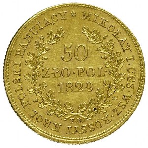50 złotych 1829, Warszawa, Plage 10, Bitkin 978 (R1), F...