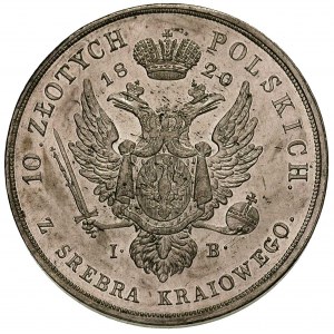 10 złotych 1820, Warszawa, Plage 23, Bitkin 819 (R), mi...