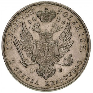 10 złotych 1823, Warszawa, Plage 26, Bitkin 822 (R), ba...
