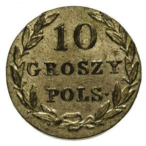10 groszy 1830, Warszawa, litery K - G pod orłem, Plage...