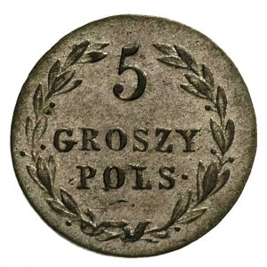 5 groszy 1823, Warszawa, Plage 119, Bitkin 861, rzadszy...