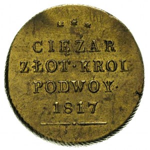 ciężarek 50 złotówki 1817, Warszawa, Plage 289, Bitkin ...