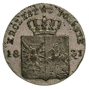 10 groszy 1831, Warszawa, łapy orła proste, Plage 276