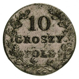 10 groszy 1831, Warszawa, łapy orła proste, Plage 276