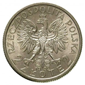 2 złote 1932, Warszawa, Głowa Kobiety, Parchimowicz 110...