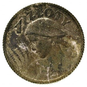 1 złoty 1924, Paryż, Parchimowicz 107 a, wyśmienity egz...