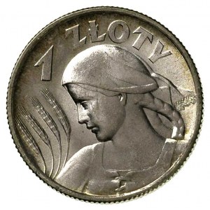 1 złoty 1925, Londyn, Parchimowicz 107 b, wyśmienicie z...