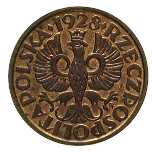 2 grosze 1928, Warszawa, Parchimowicz 102 d, patyna