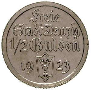 1/2 guldena 1923, Utrecht, Koga, Parchimowicz 59 c, wyb...