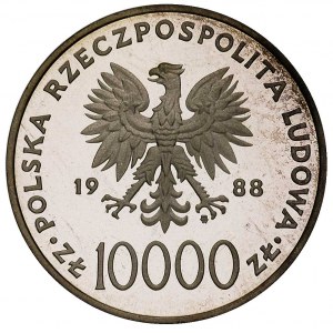 10.000 złotych 1988, Warszawa, Jan Paweł II, Parchimowi...