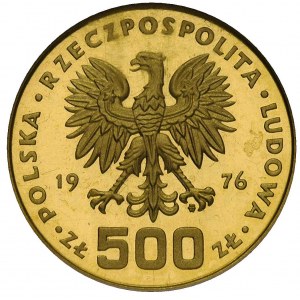 500 złotych 1976, Warszawa, Tadeusz Kościuszko, Parchim...