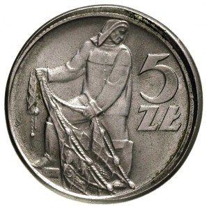 5 złotych 1960, Warszawa, Parchimowicz 220 c, moneta wy...