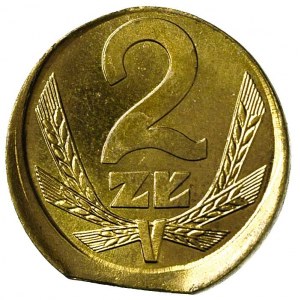 2 złote 1981, Warszawa, Parchimowicz 217 h, niecentrycz...