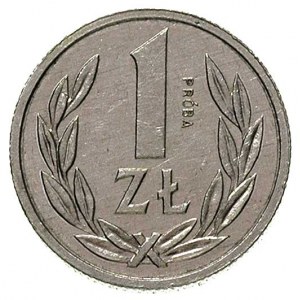 1 złoty 1989, Warszawa, PRÓBA, Parchimowicz P-222 c, na...