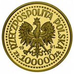 komplet złotych monet próbnych z Janem Pawłem II wydany...