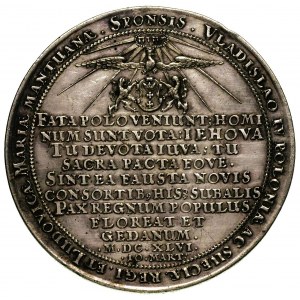 medal zaślubinowy Władysława IV z Marią Ludwiką Mantuań...