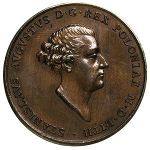 medal koronacyjny Stanisława Augusta Poniatowskiego aut...