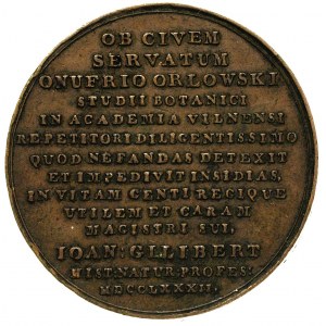 medal poświęcony Onufremu Orłowskiemu autorstwa Jana Fi...