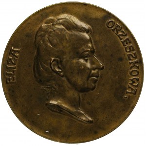 Eliza Orzeszkowa - medal autorstwa J. Raszki wybity z o...