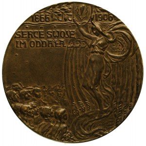 Eliza Orzeszkowa - medal autorstwa J. Raszki wybity z o...