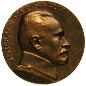 medal poświęcony Józefowi Hallerowi, autorstwa A. Madey...