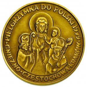 Jan Paweł II - komplet medali z pierwszej pielgrzymki d...