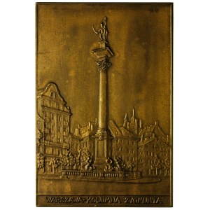 Kolumna Zygmunta III, plakieta niesygnowana, wykonana p...