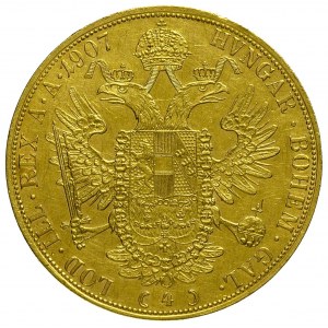 4 dukaty 1907, Wiedeń, Fr. 487, złoto 13.95 g
