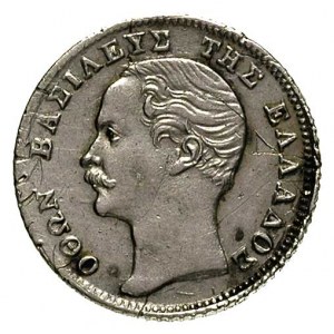Otto 1831-1863, 1/4 drachmy 1855, K.M. 33, bardzo rzadk...