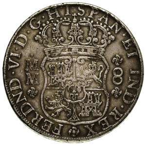 Ferdynand VI 1746-1760, 8 reali 1756, Meksyk, Cayon 106...