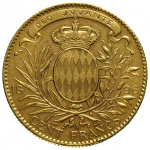 Albert 1889-1922, 100 franków 1896 A, Paryż, Fr. 13, zł...