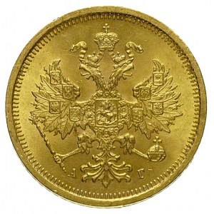 5 rubli 1885, Petersburg, Bitkin 8, Fr. 165, złoto 6.54...
