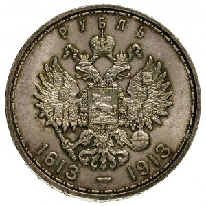 rubel pamiątkowy 1913, 300-lecie Romanowów, Petersburg,...
