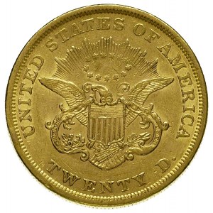 20 dolarów 1853, Filadelfia, Fr. 169, złoto 33.37 g