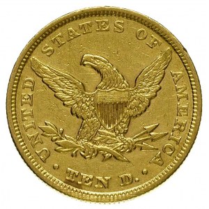 10 dolarów 1853, Filadelfia, Fr. 155, złoto 16.66 g